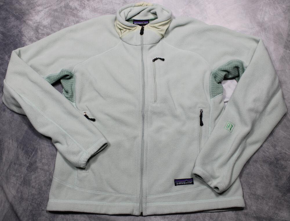 Patagonia R2 Jacket Women's M Mint Green Polartec Thermal Pro Full Zip Fleece